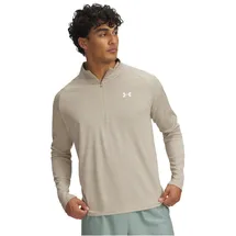 Under Armour Tech Textured 1/2-Zip Trainingsshirt Herren 299 city khaki/khaki base/white XL