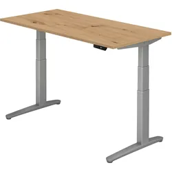 bümö elektrisch höhenverstellbarer Schreibtisch 160x80 cm mit Memory-Steuerung - Design Schreibtisch höhenverstellbar elektrisch, elektrischer