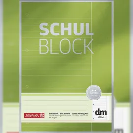 Brunnen Schulblock A4 dm