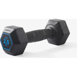 Hantel 2,5 kg Crosstraining Krafttraining - Hex Dumbbell schwarz EINHEITSGRÖSSE