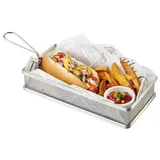 APS Servier-Frittierkorb 40611 Edelstahl Silber