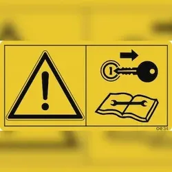 Vor Wartungs- und Reparaturarbeiten ...,Folie, 168x88 mm, 2 Stück/Bogen