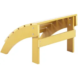 Beliani Fußhocker Gelb
