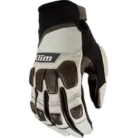 Klim Dakar Pro Handschuhe - Hellgrau/Dunkelbraun/Schwarz - M