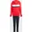 Kinder Essentials Tiberio 3-STREIFEN KIDS Jungen Gr 152 pure ruby/white 152