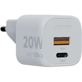 Xtorm GaN2 Ultra Wand-Ladegerät 20W / PD / 1x USB-C / 1x USB-A weiß
