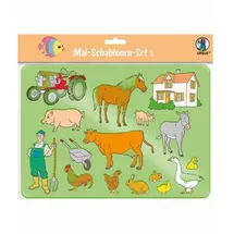 Ursus Mal-Schablonen Set 3 1 St. mehrfarbig
