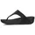 FitFlop Damen Lulu Toe Post - Leather Zehenstütze Sandalen, Schwarz Schwarz 001, 39