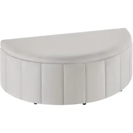 Tectake Polsterbank Moon Samtoptik Taupe 108 x 48 x 38,5 cm