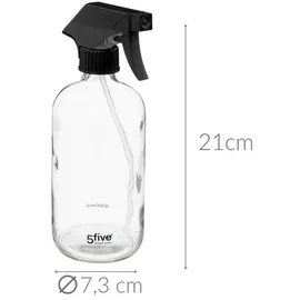5 five simply smart Seifenspender Spray 450ml Transparent