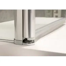 Dusbad Vital 2 Duschkabine mit Drehtür links 80 x 112 cm weiß ESG-Glas