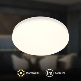 B.K.Licht LED Deckenlampe 12W rund Kunststoff