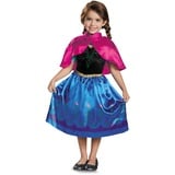 Disney Offizielles Classic Frozen Anna Kostüm Mädchen, Anna Kleid Eiskönigin, Frozen Kostüm Mädchen, Karneval Faschingskosüm Prinzessin Kostüm fur Kinder S, Lila