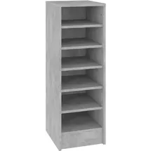 vidaXL Schuhschrank 31,5 x 90 x 35 cm betongrau / grau