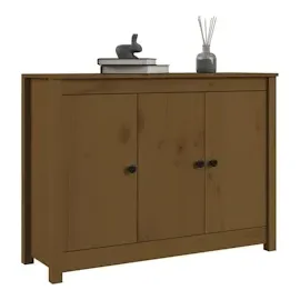 vidaXL Sideboard Honigbraun 100x35x74 cm Massivholz Kiefer