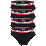 Fila Slip, 4er Pack Stretch, Schwarz L