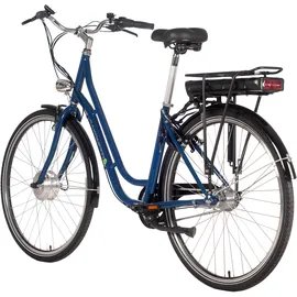 Saxonette E-Bike SAXONETTE "Fashion Plus 2.0" Gr. 45, blau (nachtblau glänzend), E-Bikes, 45cm, 28 Zoll (71,12cm), Pedelec, Elektrofahrrad für Damen u. Herren