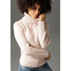 Aniston CASUAL Rollkragenpullover Aniston CASUAL altrosa 34