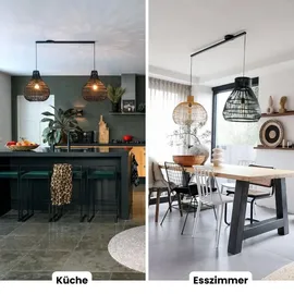 Lightswing Lightswing® Deckenschiene - 2-flammig, schwarz