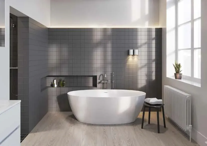 Riho MODEL-B freistehende Badewanne 170 x 82cm - weiß
