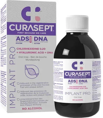 Curasept ADS DNA Implant Pro Mundspülung 0,20% Chlorhexidin 200ml