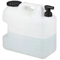 Relaxdays Wasserkanister 20 Liter schwarz/weiß 19,5 cm x 37