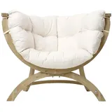 AMAZONAS Loungesessel Siena Uno Natura 118,5 x 93,5 x 58 cm weiß
