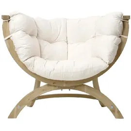 AMAZONAS Loungesessel Siena Uno Natura 118,5 x 93,5 x 58 cm weiß