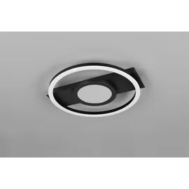 Trio LED Deckenleuchte Wheeler 16 W schwarz matt