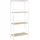 Woltu Standregal 50 x 110 x 20 cm Beige/Weiß