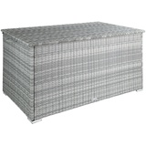 Tectake tectake® Auflagenbox, mit Aluminiumgestell Oslo, 145x82,5x79,5cm 1