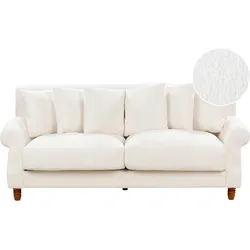 2-Sitzer Sofa Bouclé cremeweiß EIKE