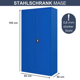 Jan Nowak BRUNO Werkzeugschrank 185 x 92 x 50 cm Blau