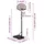 vidaXL Basketballständer Schwarz 216-250 cm