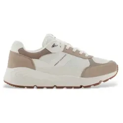 Armani Exchange für Herren. XUX265XV957U662 Turnschuhe mit EVA-Technologie weiß, taupe (43), Wohnung, Schnürsenkel, Lässig, Sportlich, Multi