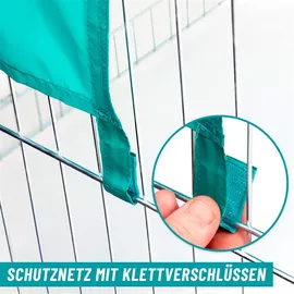 Kerbl Freilaufgehege inkl. Sonnenschutz 220 x 103 x 103 cm verzinkt