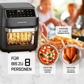 GOURMETmaxx Heißluftfritteuse 12 L schwarz