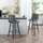 Homcom 2er-Set Barhocker Bistrohocker mit Fußstütze Grau,