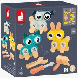 Janod Brico"Kids DIY-Set 53 Teile Haustier'