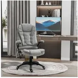 Vinsetto Chefsessel Kunstleder Grau