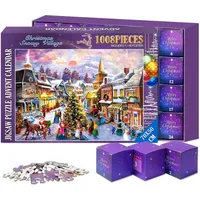 Luxuskollektion Adventskalender 2024 Vintage Puzzle Weihnachten 50x70CM Family Fun