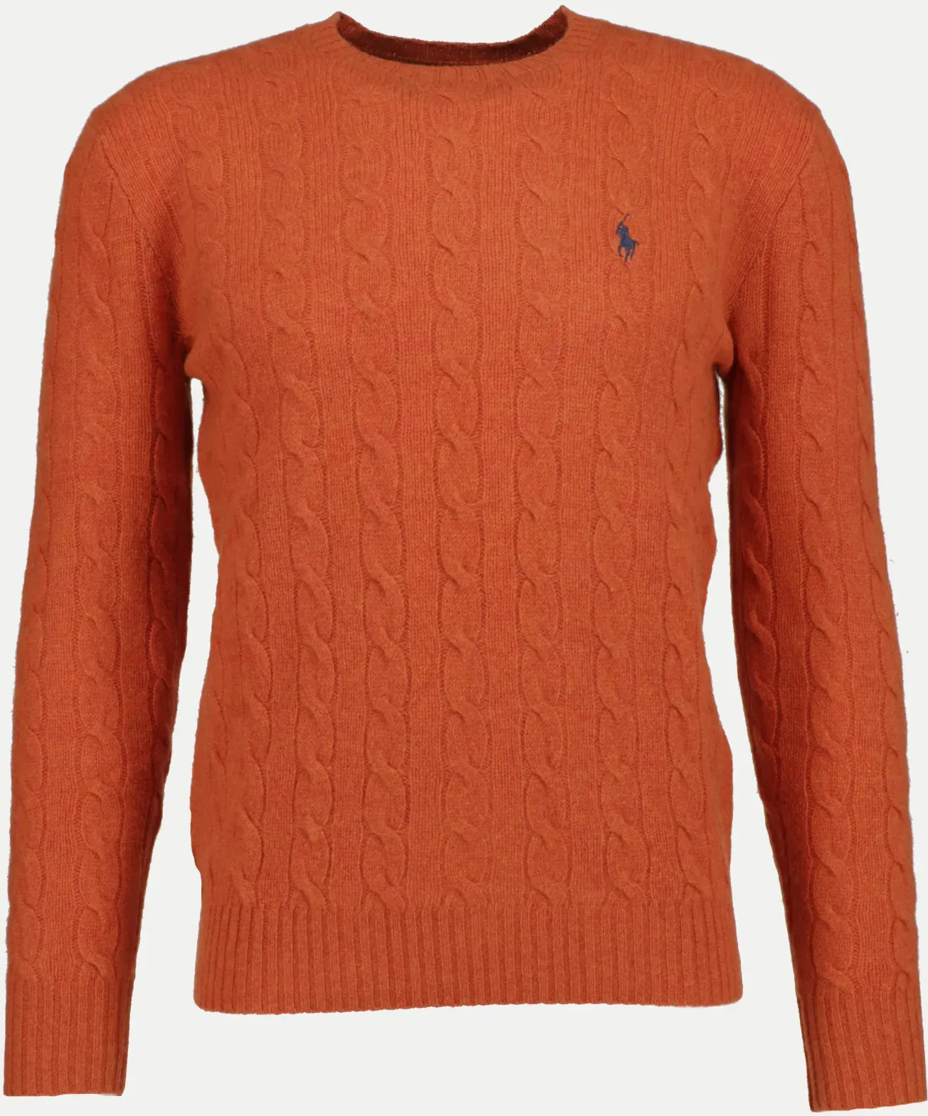 Strickpullover aus Woll-Kaschmir-Mix Orange S