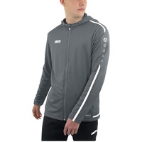 Jako Kinder Kapuzenjacke Striker 2.0, steingrau/weiß, 128, 6819