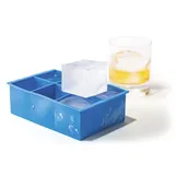 HENDI Eiswürfelform, XL Würfel, Erstellt 6 große (±5x5x5 cm), Eiswürfelschaleeinfache, Eiskugelform, 170x110x(H)52mm, Silikon
