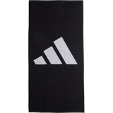 adidas 3 Bar Handtuch, schwarz
