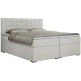 MKS Boxspringbett 160 x 200 cm H4 Weiß