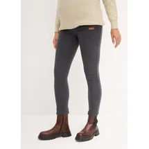bonprix Umstandsleggings BONPRIX, Damen, Gr. 48/50 (XL), N-Gr, grau (anthrazit meliert, wollweiß), Obermaterial: 85% Polyester, 15% Baumwolle.
