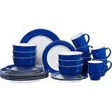 Ritzenhoff & Breker Tafelservice Doppio Porzellan Blau 24 teilig