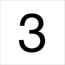 RZB Ziffer "3",200mm 99224.003.3