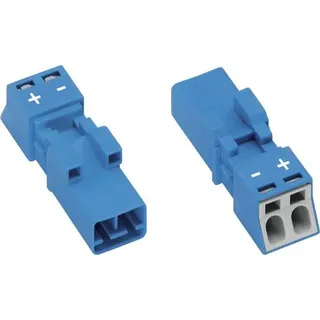 WAGO 890-1112 Netz-Steckverbinder WINSTA MINI Stecker, gerade Gesamtpolzahl: 2 16A Blau 1St.